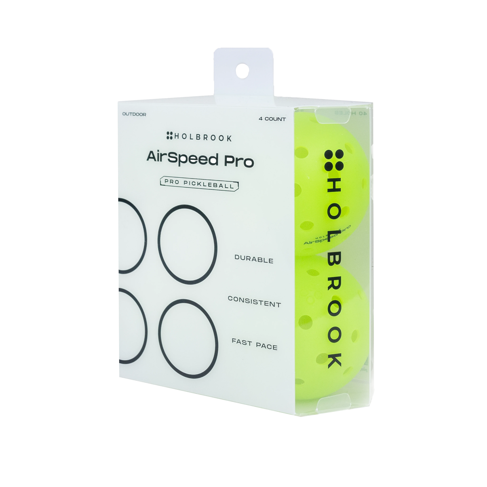 Airspeed Pro Pickleballs - 4 Pack - Holbrook Pickleball