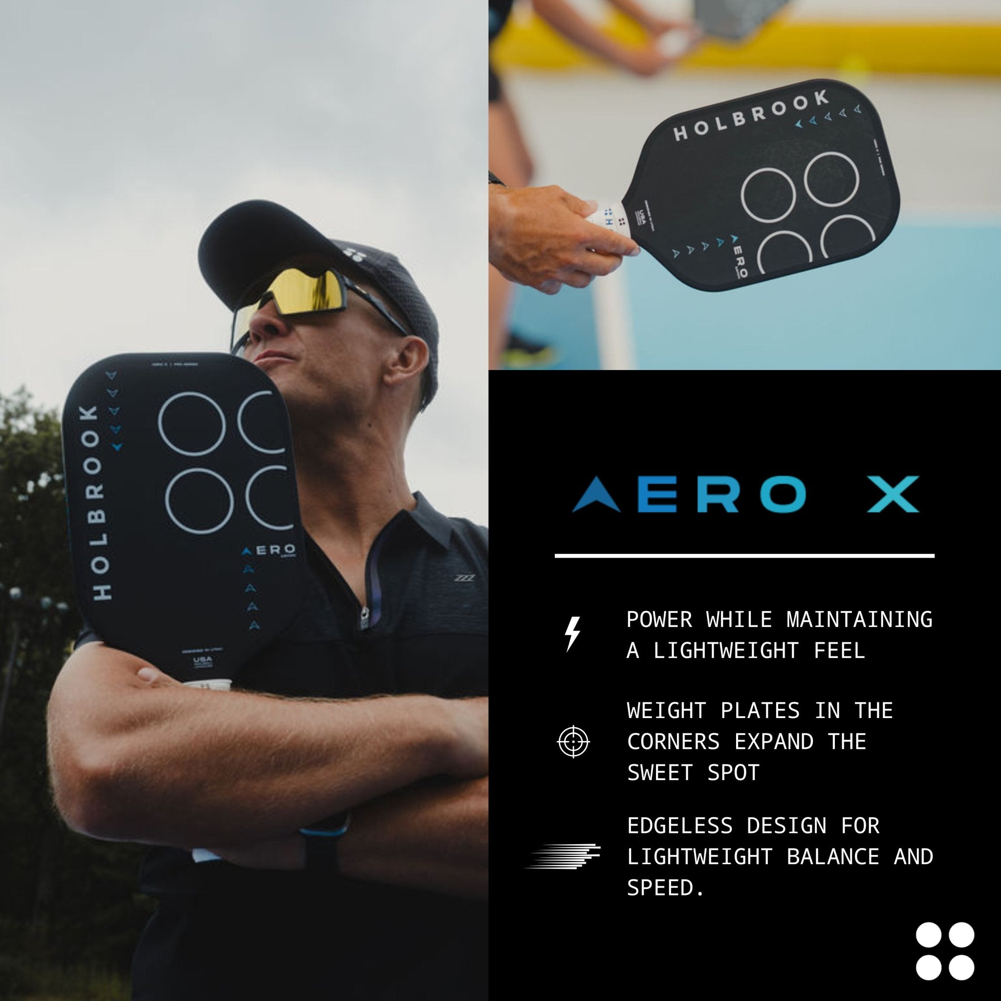 Pro - Aero X 16 mm - Holbrook Pickleball